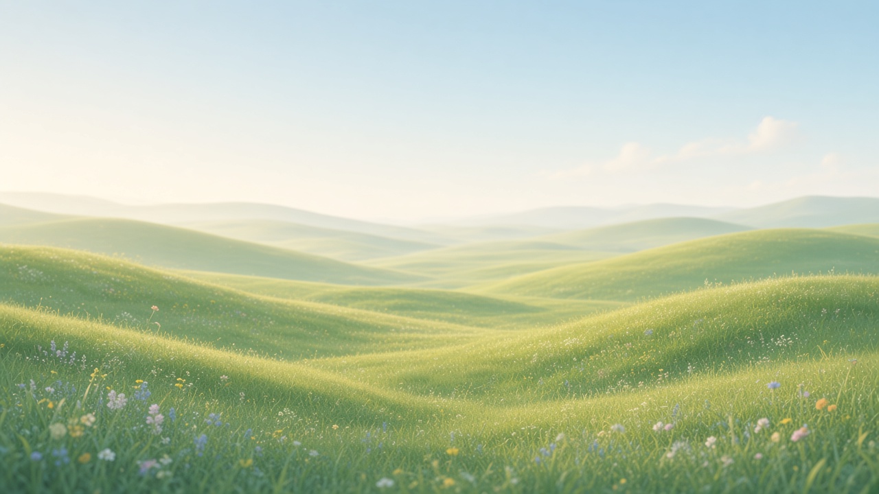 Pastoral hills representing a calm school operations product